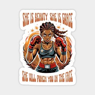 She will punch you Magnet