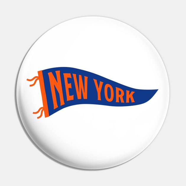 New York Pennant - White Pin by KFig21