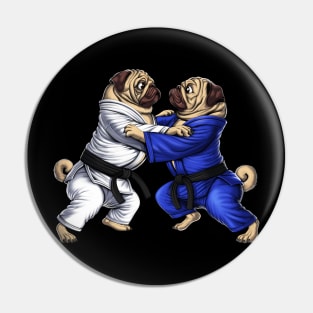 Pugs Jiu-Jitsu Wrestlers Pin