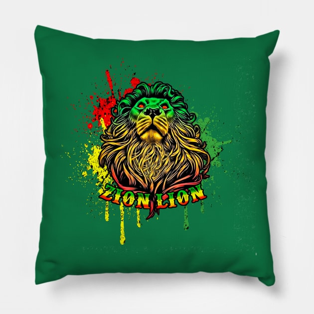 Zion_Lion Pillow by Digitanim8tor