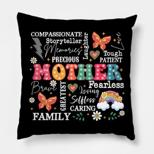 Retro Mother, She is Mom, Blessed Mom, Mom, Mom Life, Mothers Day Pillow