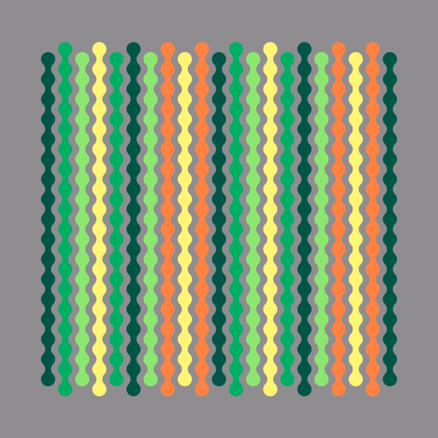 Yellow, Orange, Dark green | Formas coloridas lineales | Linear colorful shapes | 線形のカラフルな形 | Formes colorées linéaires | Lineare bunte Formen | Forme colorate lineari by Zaztrozzi