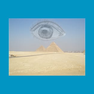 Mystic Eye over Egypt Pyramides T-Shirt