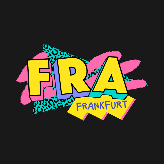 Frankfurt, Germany Retro 90s Logo by SLAG_Creative