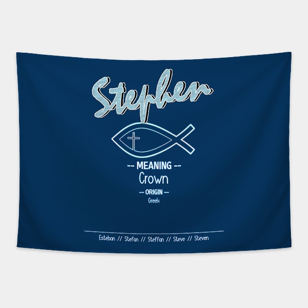 Stephen - About My Christian Name Tapestry by  EnergyProjections