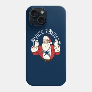 Santa Claus Loves Dallas Cowboys Phone Case