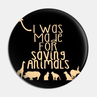 Saving Animals Pin