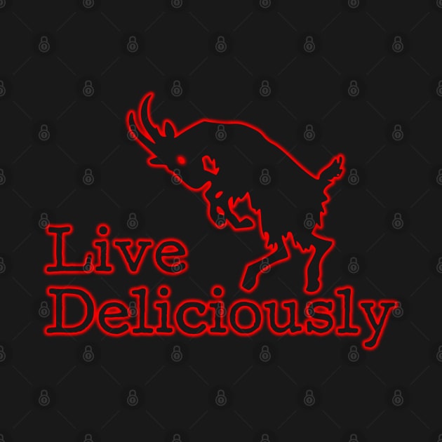 Live Deliciously | Red Black Phillip | Satanic by WearSatan