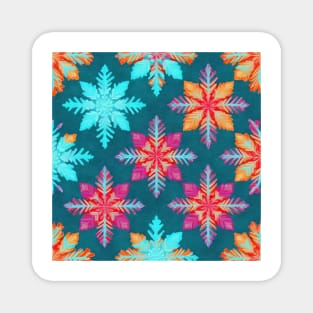 Colourful Ice Crystal Magnet