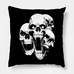 Trick-or-Treat Skulls Pillow