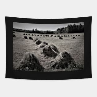 Amish , Hay Stacks Tapestry