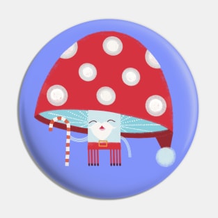 Santa Shroom Pin