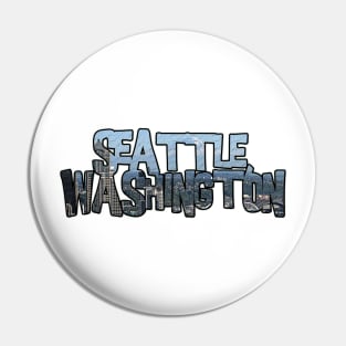 Seattle, Washington (Seattle & Mount Rainier) Pin