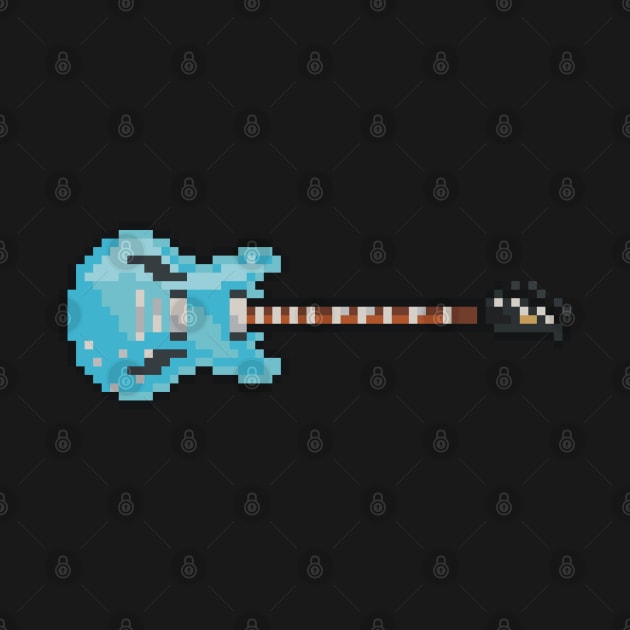 Pixel Blue Gibson DG Guitar by gkillerb