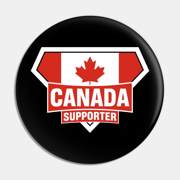 Canada Super Flag Supporter Pin by ASUPERSTORE