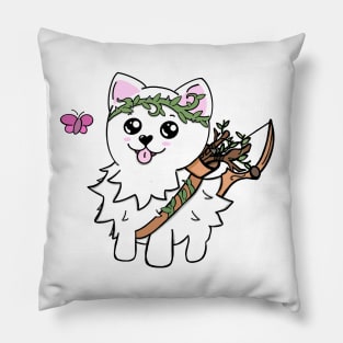 Pomeranian DND Ranger | or Druid | Fantasy Art | DND Dogs Pillow