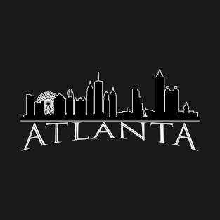 The Love For My City Atlanta Skyline Great Gift For Everyone Who Likes This Place. T-Shirt T-Shirt