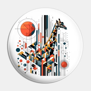 Abstract Animal Giraffe 1 Pin