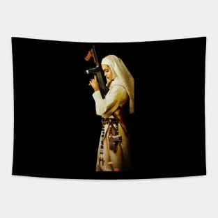 Guzman - Nude Nuns with Big Guns Tapestry