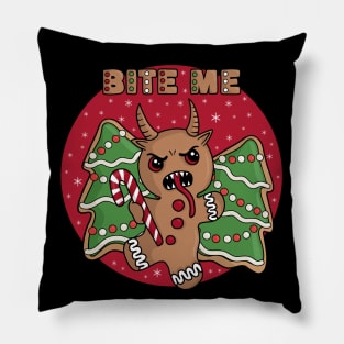 Gingerbread Krampus Pillow