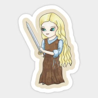 Lady of Rohan  Sticker for Sale by TanjaKosta