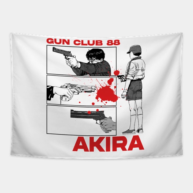 Gun club 88 akira Tapestry by psninetynine