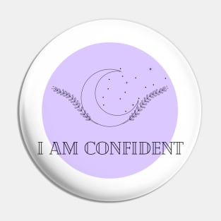 Affirmation Collection - I Am Confident (Purple) Pin