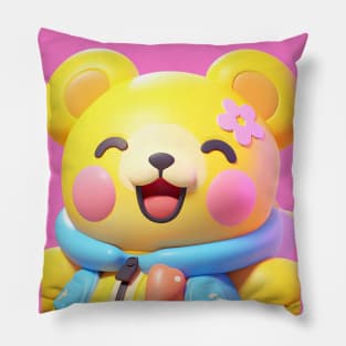 AKBLM - KAWAII かわいい BLUSHY CHEEKS KUMA | CUTE 3D ANIME TEDDY BEAR Pillow