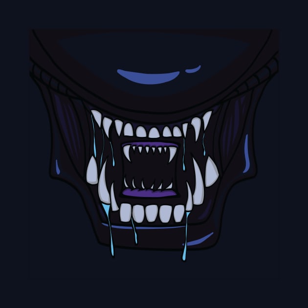 Alien Xenomorph Mouth by FruitBatClothing