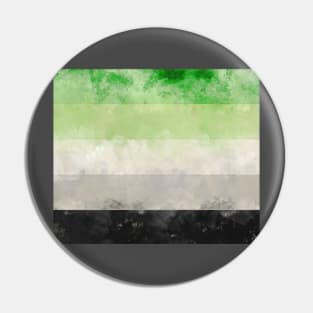 Aro Pride Flag - Water color Pin