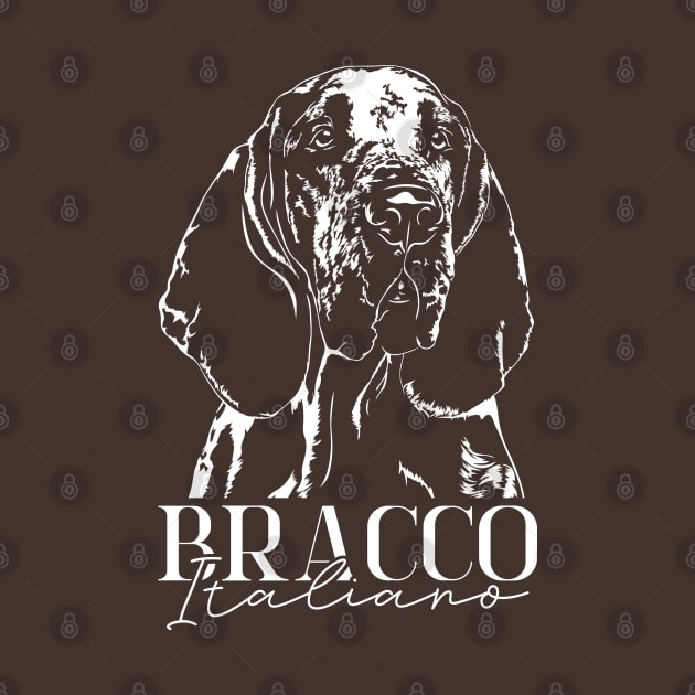 Bracco Italiano Dog Portrait by wilsigns
