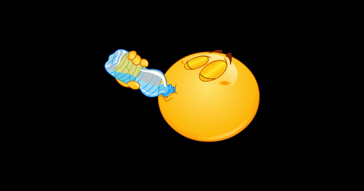 Drinking Water Emoji Emoji Sticker TeePublic
