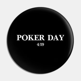 Poker Day Pin