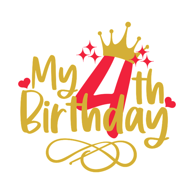 My 4th birthday by Coral Graphics