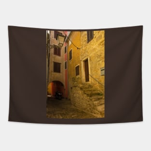 Street in Piran, Slovenia Tapestry