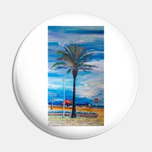 Palm tree on the promenade in Empuriabrava Pin