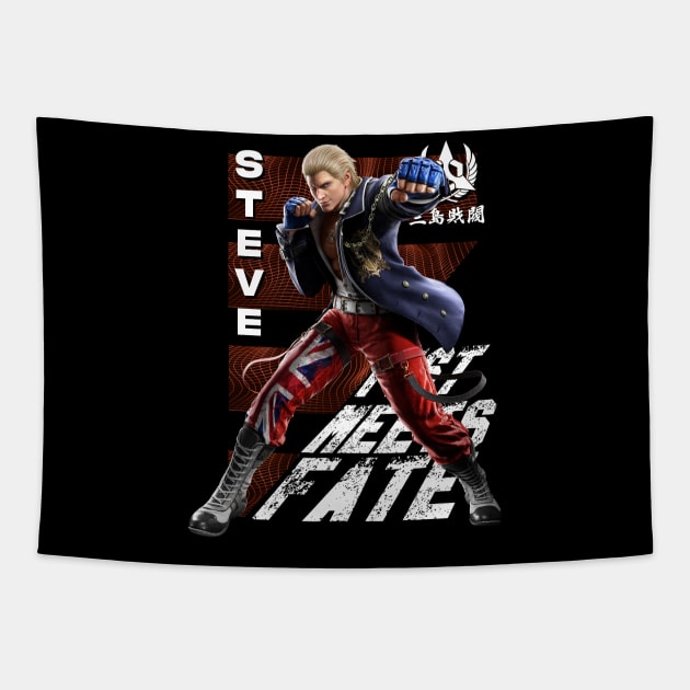 Steve (Tekken 8) Tapestry by wenderinf