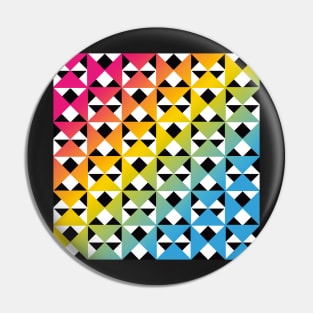 Rainbow Triangle Pattern v4 Pin