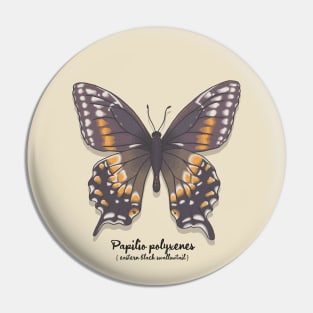 Eastern Black Swallowtail Pin