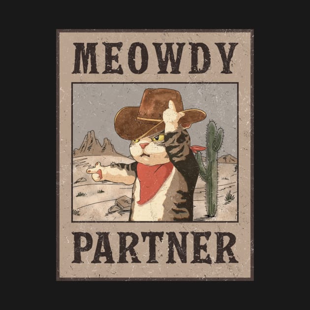 Meowdy partner | cowboy cat | funny cat by MasutaroOracle