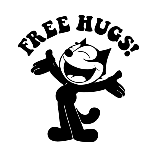 FELIX THE CAT - Free hugs T-Shirt