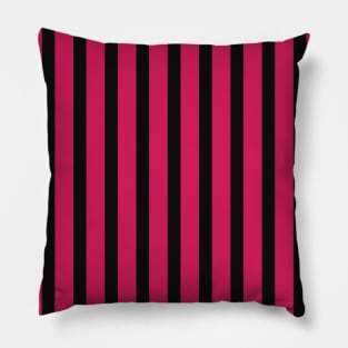 Ade | Black and Pink Stripes Pattern Pillow