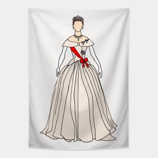 Roman Holiday Princess Outfit Tapestry