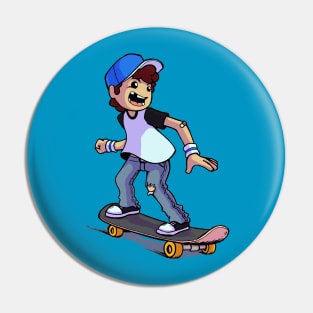 Skater Boy Pin