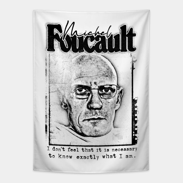 Michel Foucault - - Quote Design Tapestry by DankFutura