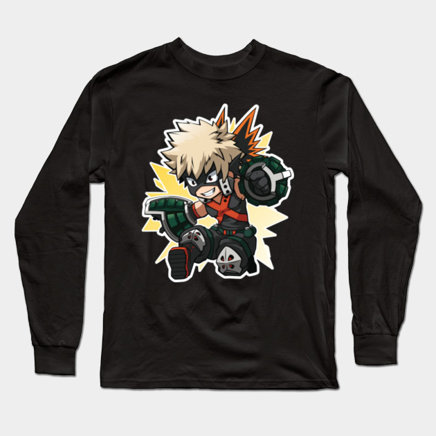 Cute Bakugou My Hero Academia Long Sleeve T Shirt Teepublic