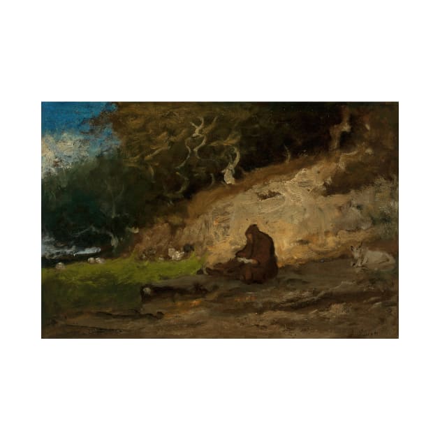 The Hermit by George Inness by Classic Art Stall