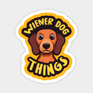 Wiener Dog Things Magnet