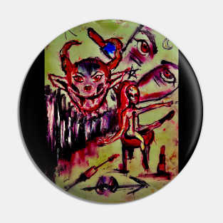 Devil Moon Pin