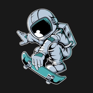 Astronaut Skateboard Jump T-Shirt